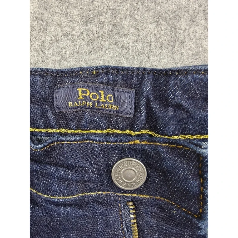 Polo Ralph Lauren Jeans Kids Size 14-16 Blue Hampton Straight Denim Zip Fly